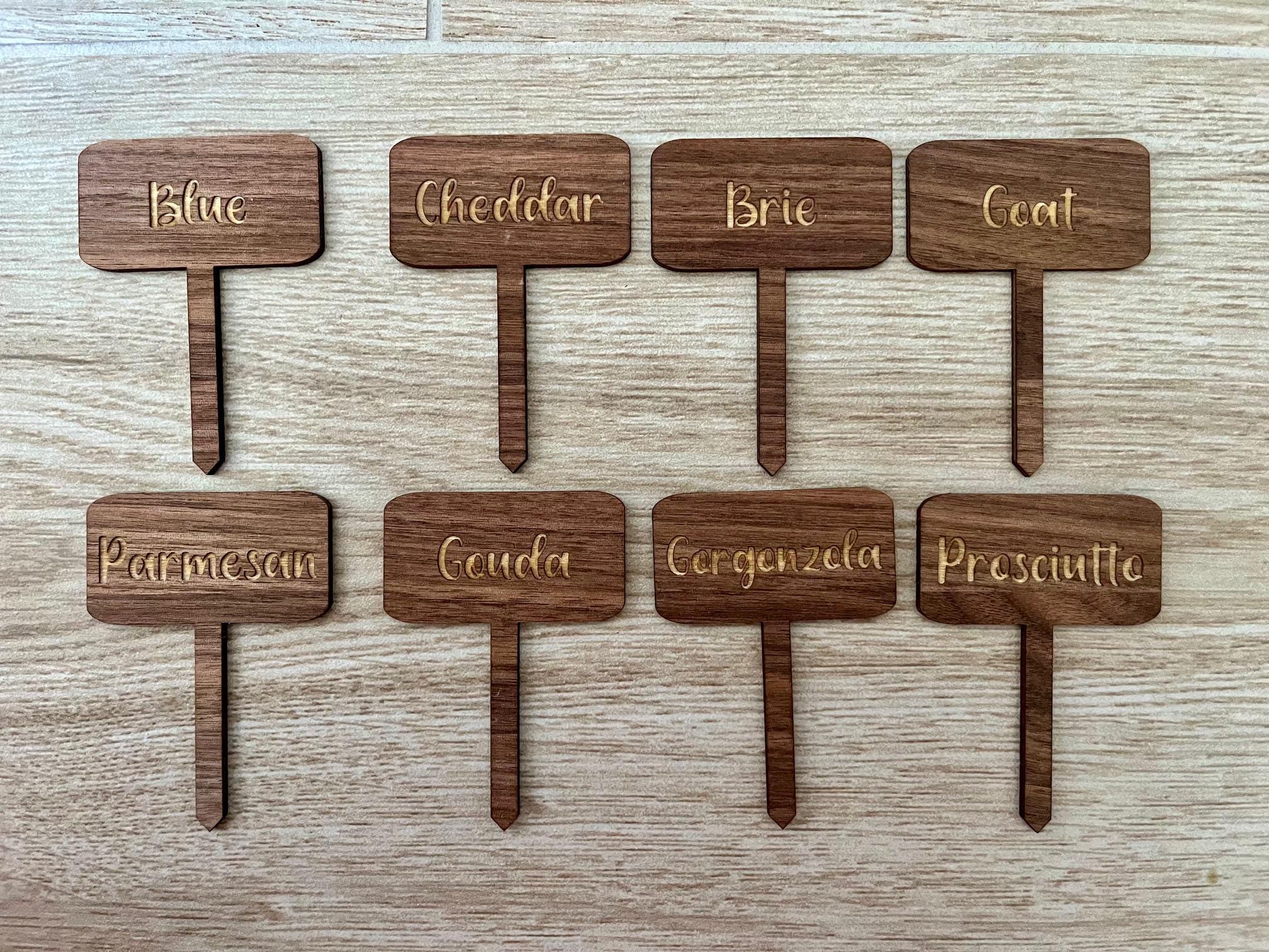 Custom Cheese Picker | Label | Marker | Tag | Charcuterie | Meat and Cheese | Serving Board Accessories