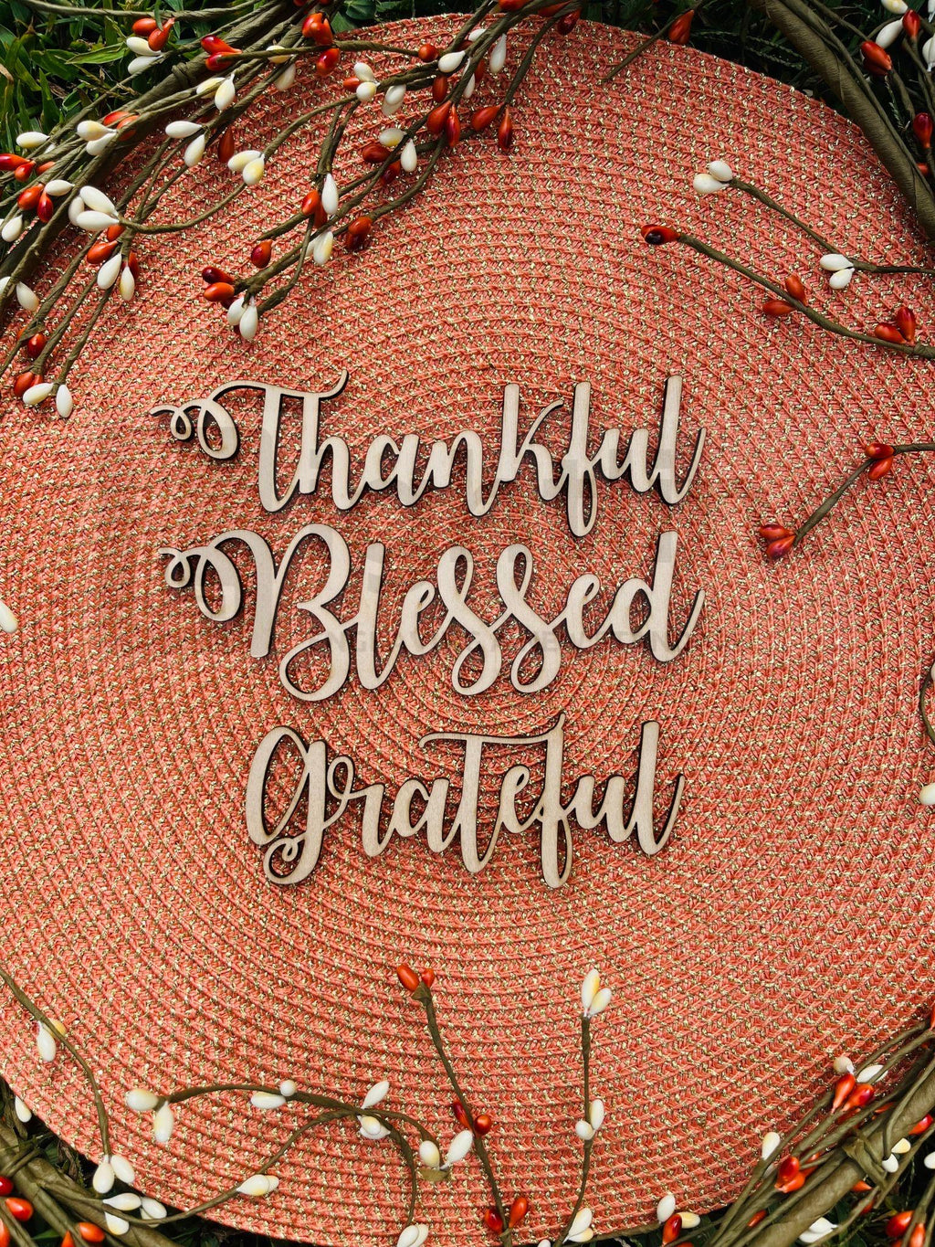 Thanksgiving Place Cards – Laser Cut Wood, Acrylic Custom Names