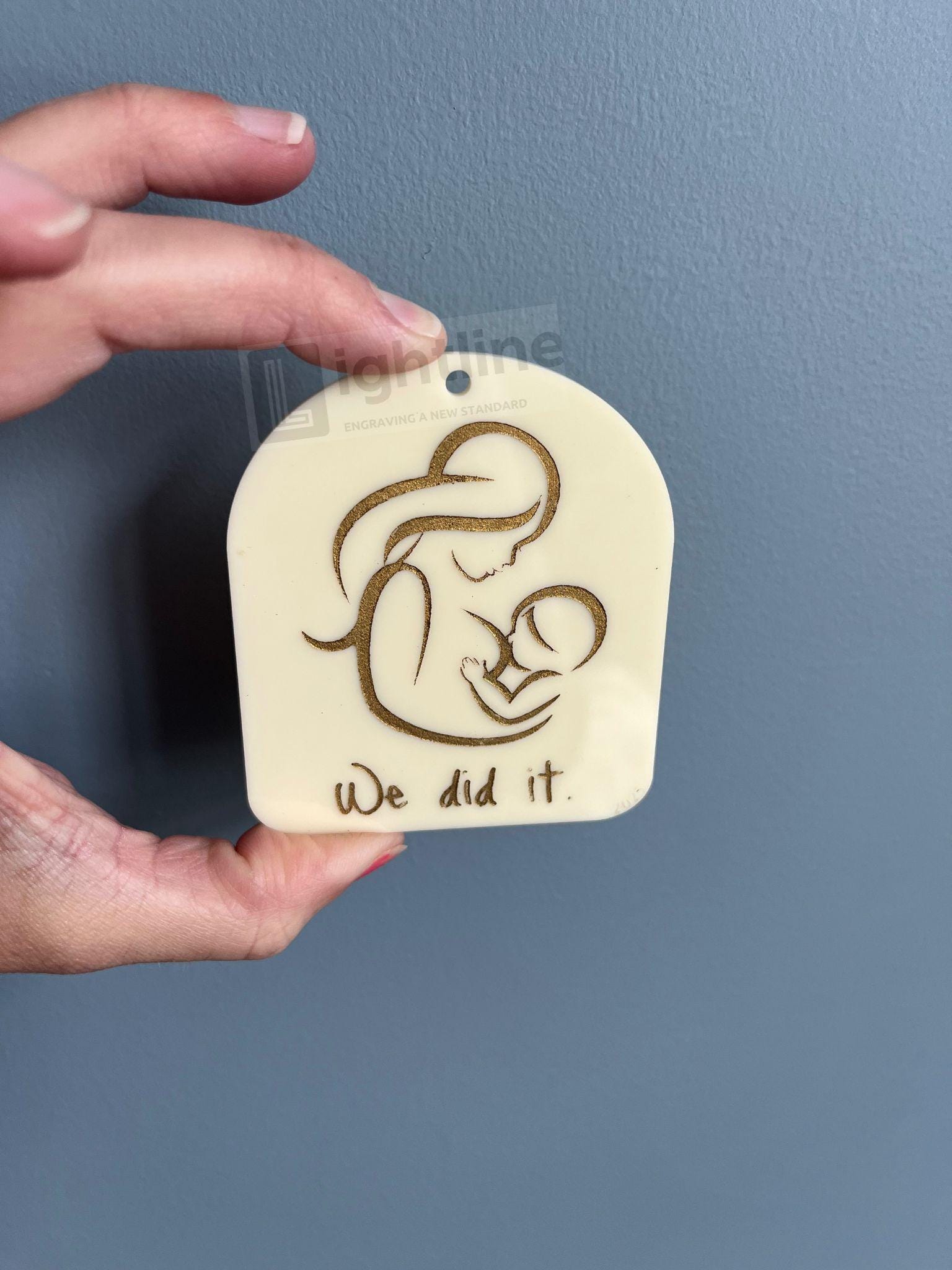 Breastfeeding Milestone Ornament – “Milk Maker” | “Milk On Tap” | “We Did It” Mature Keepsake