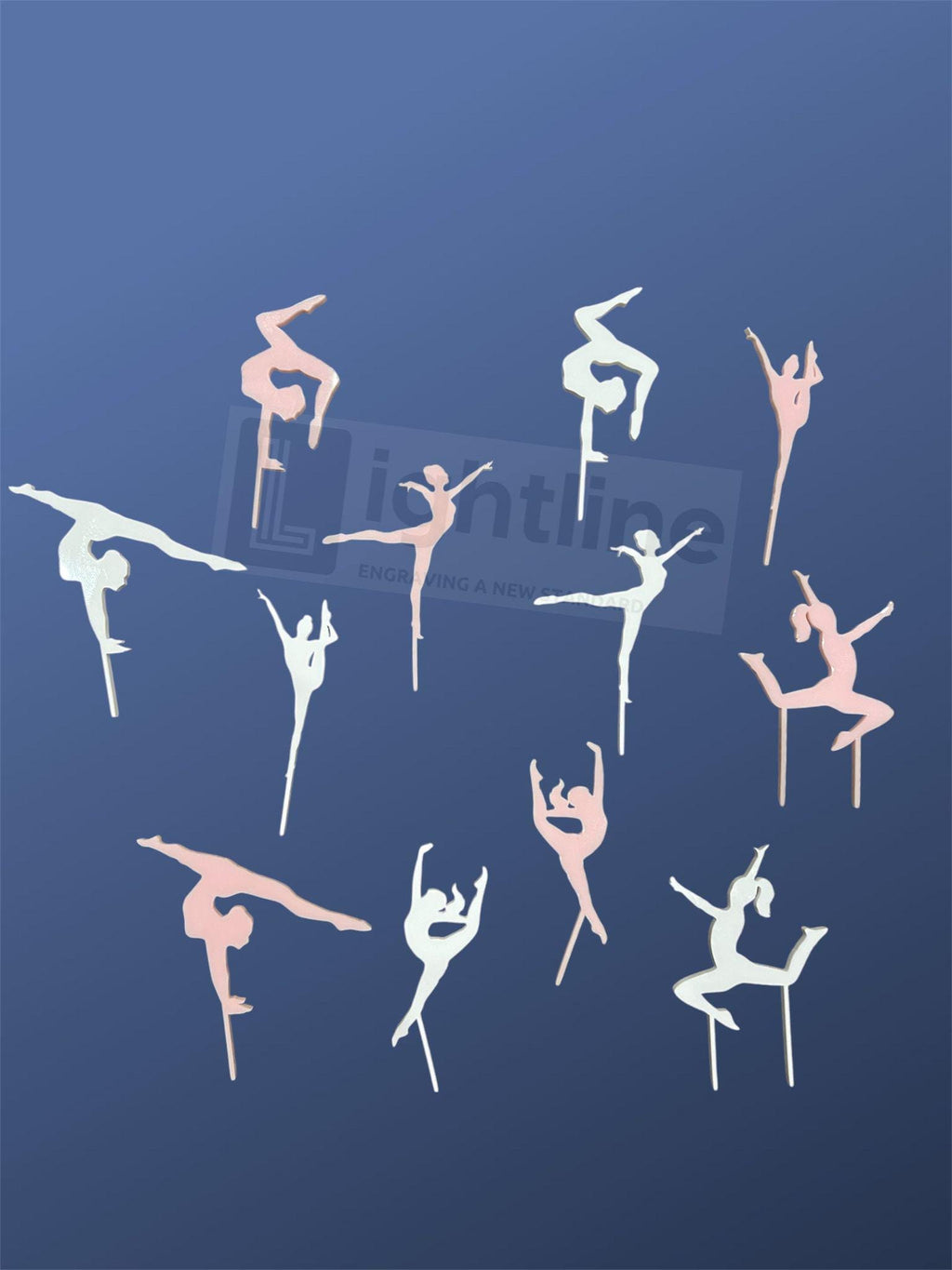 Personalized Ballerina Cake Topper: Acrylic Dance Party Decoration