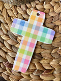 Personalized Easter Basket, Baptism, Communion Cross | Printed, Acrylic Keepsake