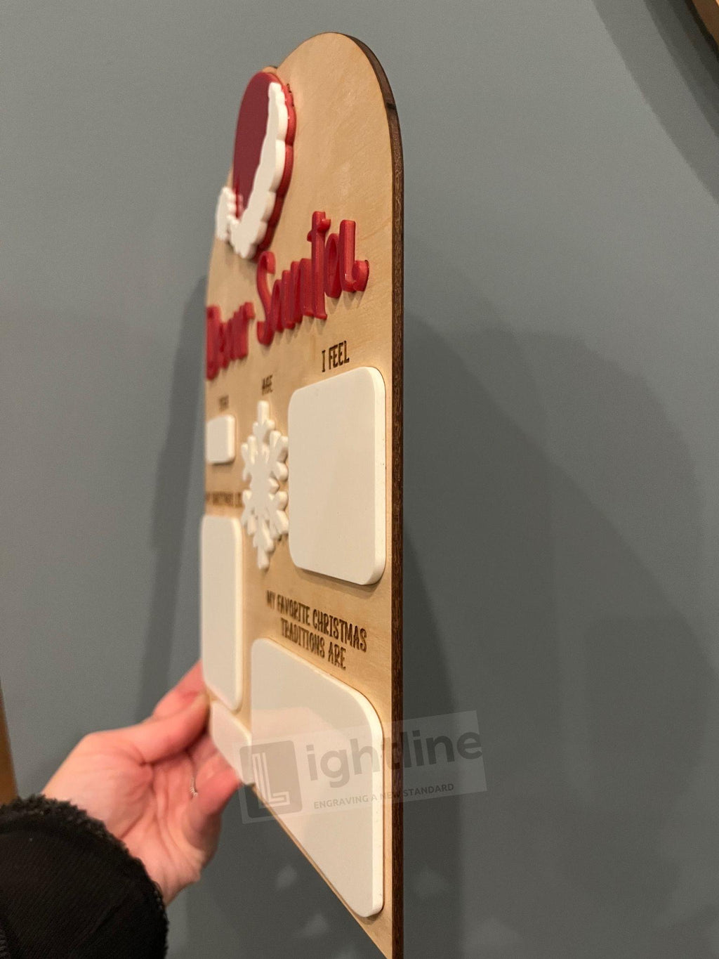 Deat Santa Dry Erase Christmas Wish List Board | Photo Prop