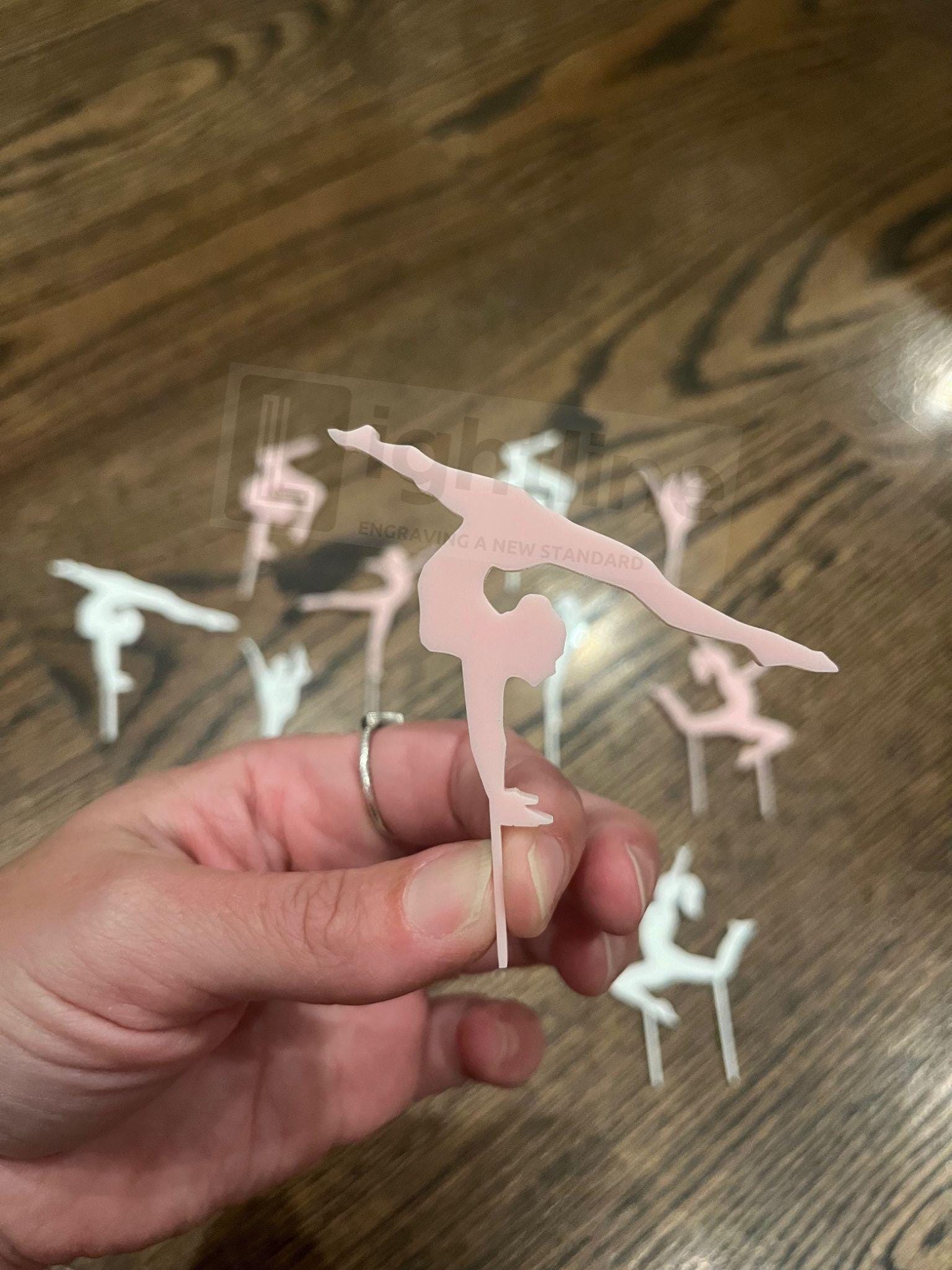 Personalized Ballerina Cake Topper: Acrylic Dance Party Decoration