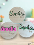 Personalized Baby Name Announcement Sign: Engraved Wood Name Reveal