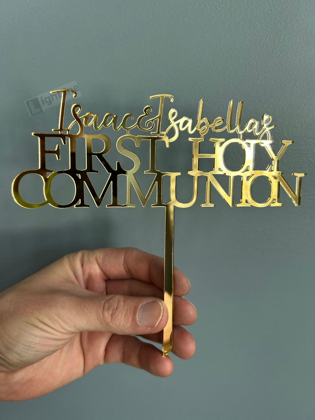 First Holy Communion Cake Topper & Cake Charms | Personalized Baptism, Christening Decor | Mi Primera Comunion