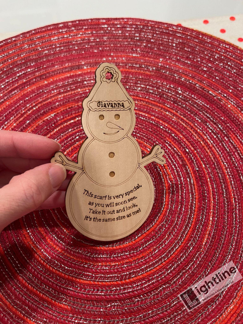 Personalized Snowman Height Ornament Keepsake | 2024 Baby's First Christmas