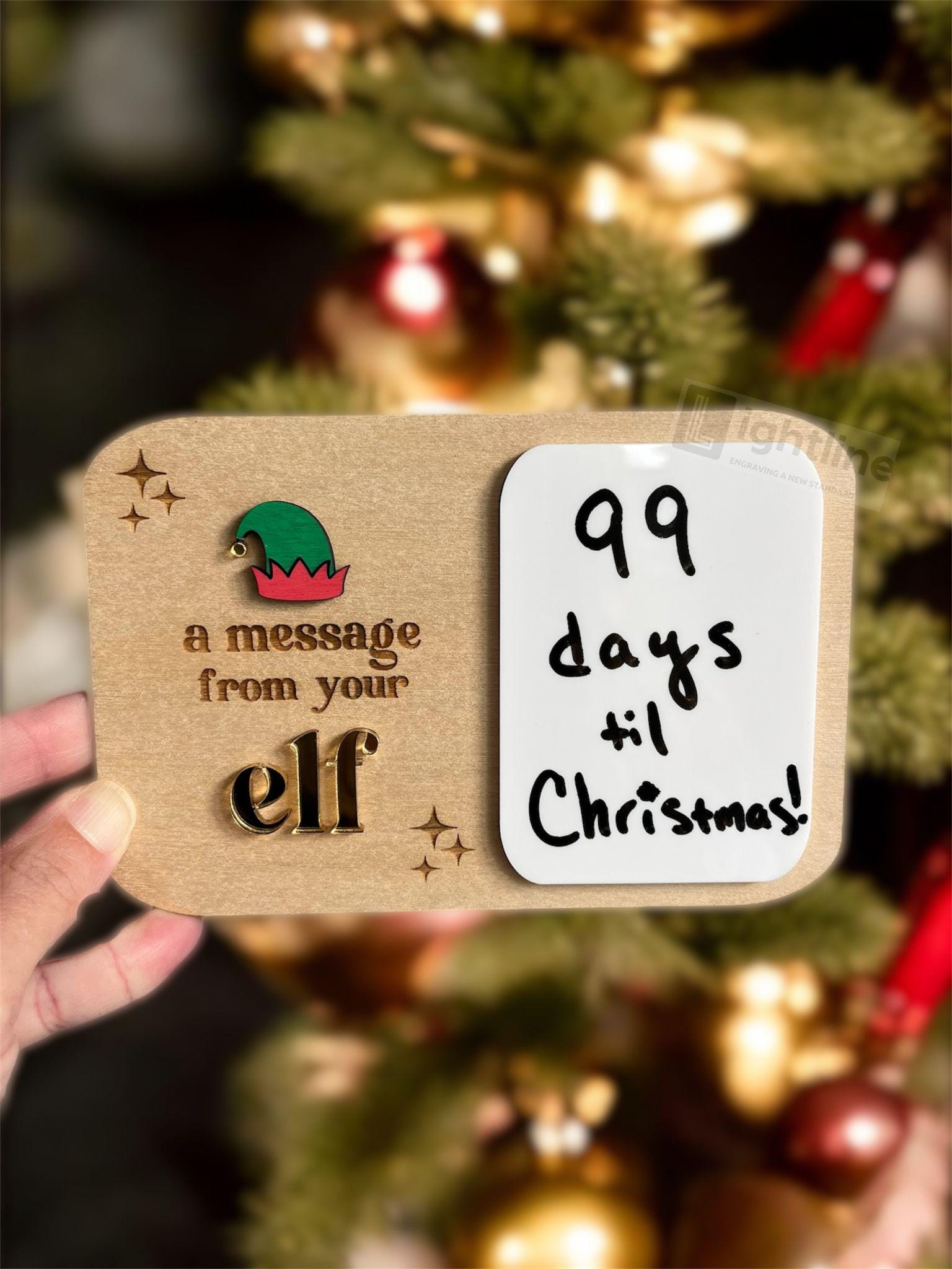 A Message From Your Elf Dry Erase Sign