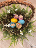 Wooden Bunny Easter Egg Hunt Tokens: Prize Rewards, Set of 12