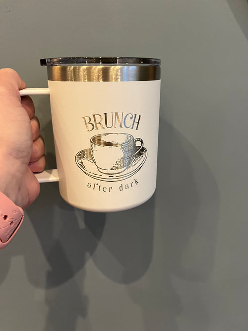 14oz Custom Engraved Cup with Handle