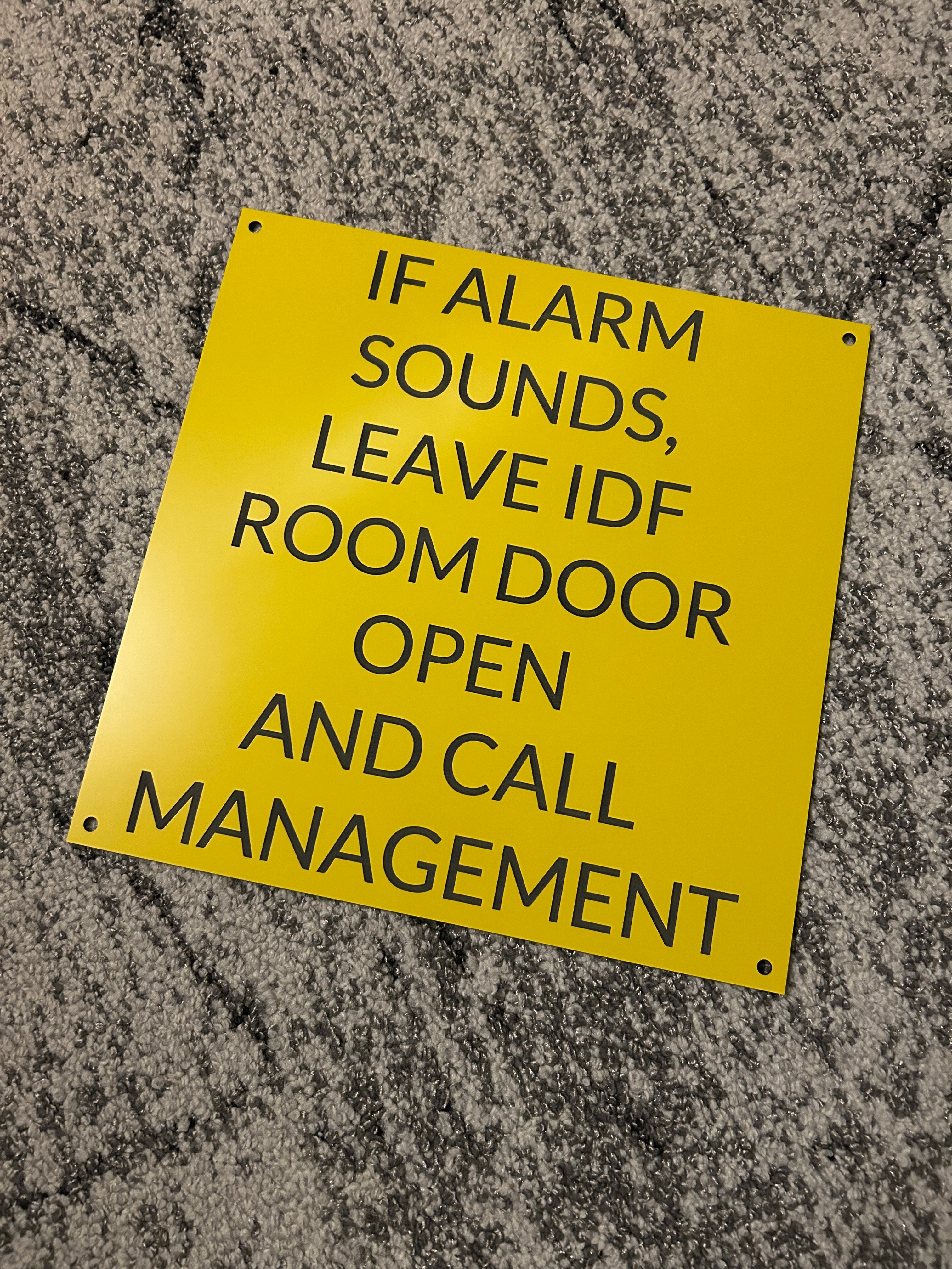 Custom Engraved Signs for Electrical and Equipment Rooms