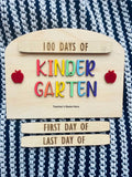 Personalized First, Last, 100th Day School Sign | Interchangeable