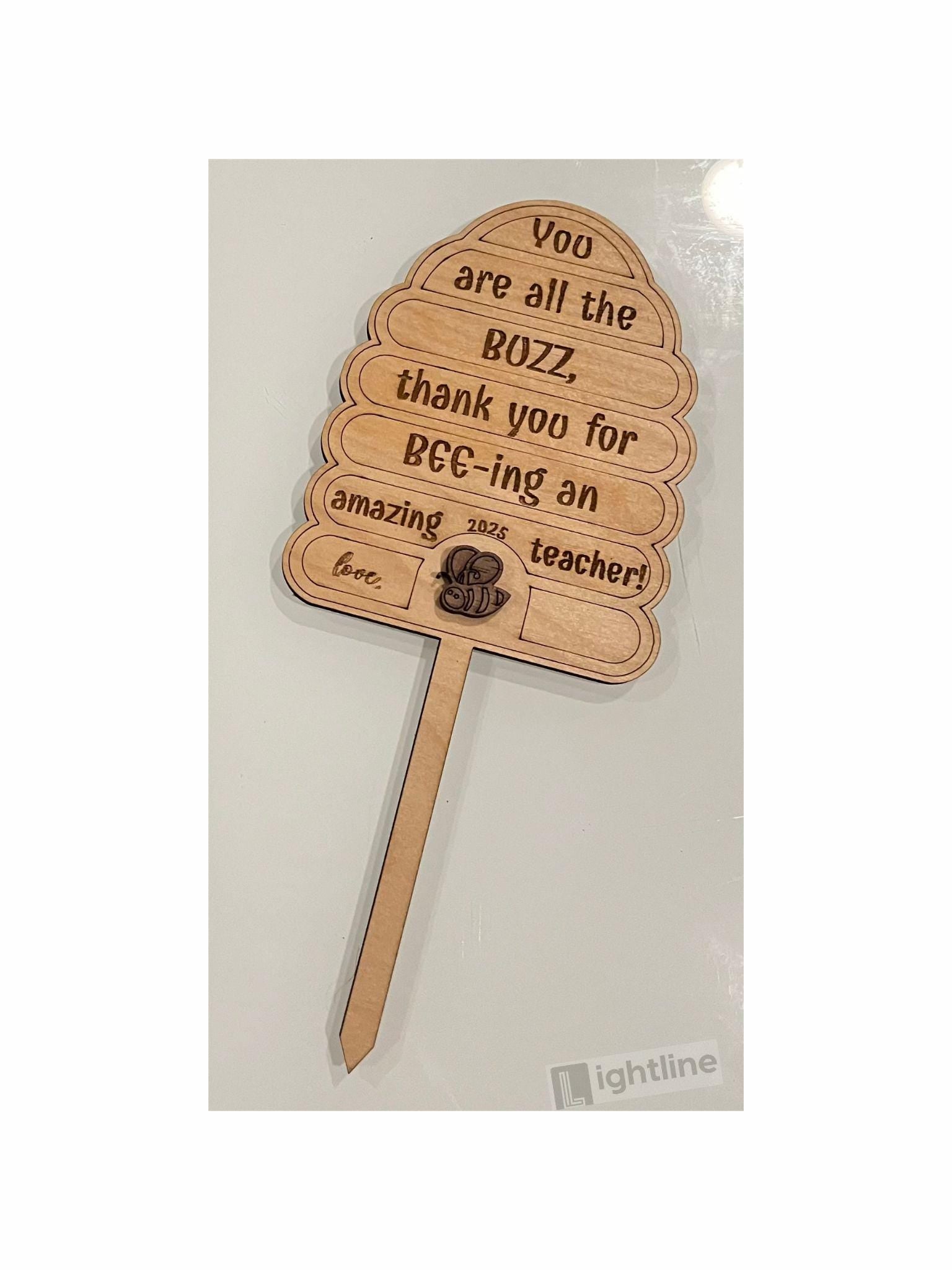 Bee Hive Plant Marker: Teacher/Mom Appreciation Gift