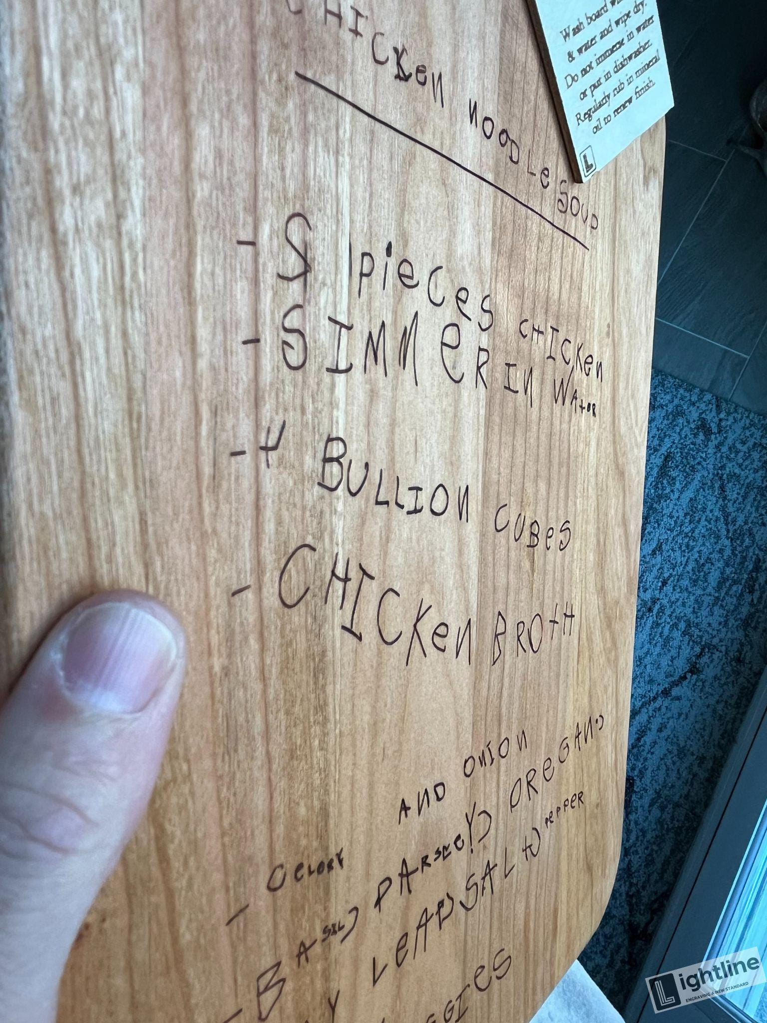 Engravable Handwriting Cherry Wood Serving Board | Personalized Custom Cutting Board for Charcuterie and Gifts