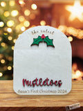 The Cutest Mistletoes Footprint Art 2026 | Baby's First Christmas Keepsake | New Baby Footprints
