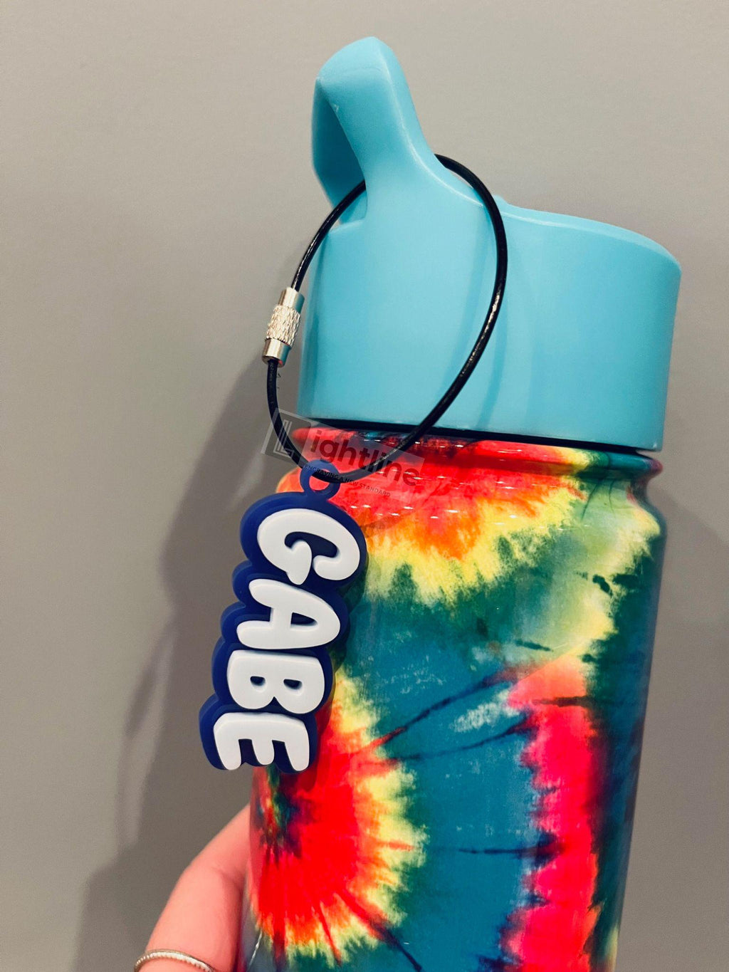 Water Bottle Mini Keychain Accessory| Backpack Keychain| Personalized Name Tag