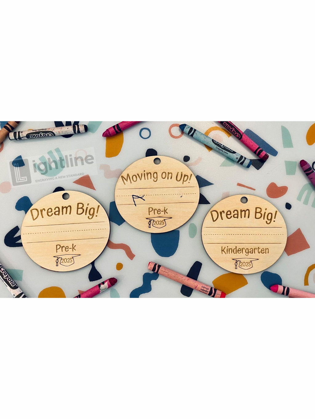 Personalized Graduation Keepsake: Pre-K, Kindergarten, Engraved Wood