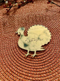 Personalized Thanksgiving Place Cards: Turkey & Leaf Designs, Custom Name Tags