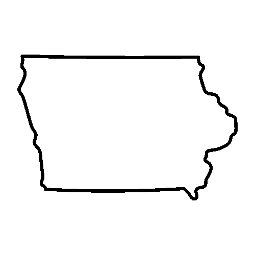 Iowa outline