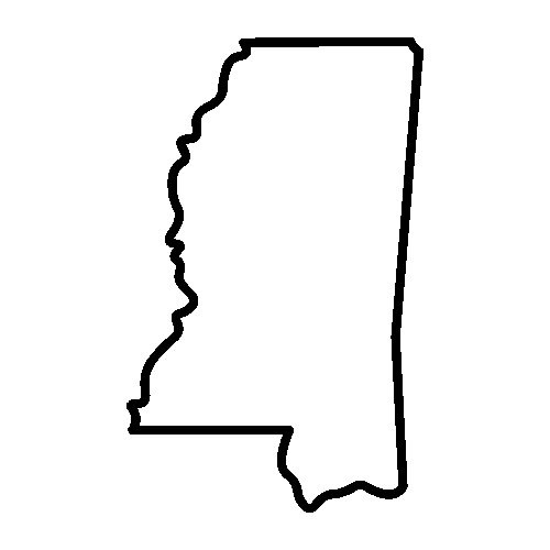 Mississippi outline
