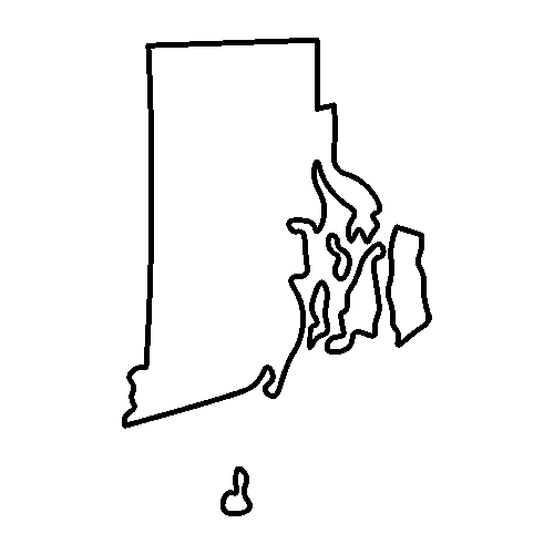 Rhode Island outline