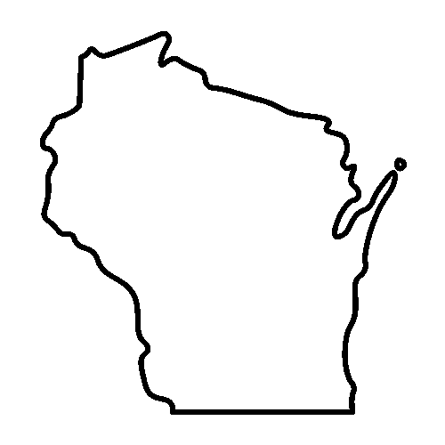 Wisconsin outline